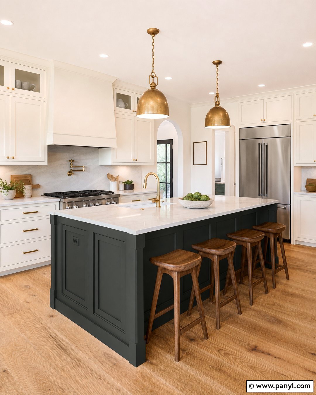 Sherwin-Williams Night Owl Kitchen Island - 30 sherwin williams night owl ideas