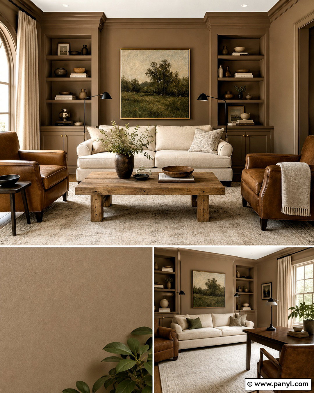Sherwin-Williams Nomadic Desert Light Brown Paint - 20 light brown paint colors