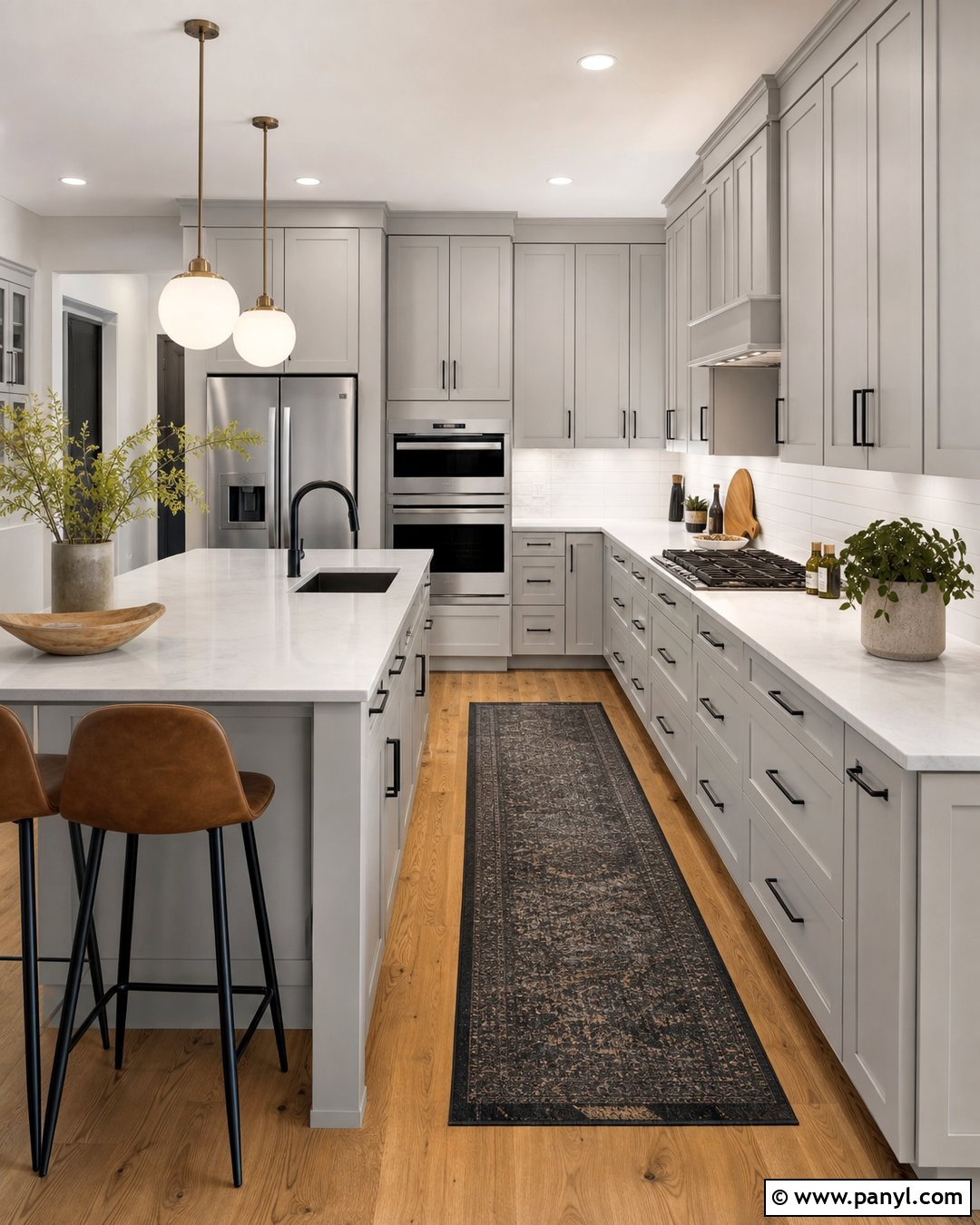 Sherwin-Williams On The Rocks Kitchen Cabinets - 25 Light Grey Kitchen Cabinets Paint Colors