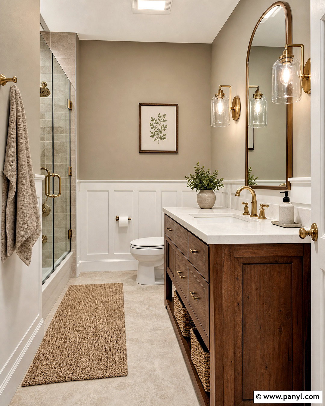 Sherwin-Williams Perfect Greige Bathroom - 20 greige sherwin williams ideas