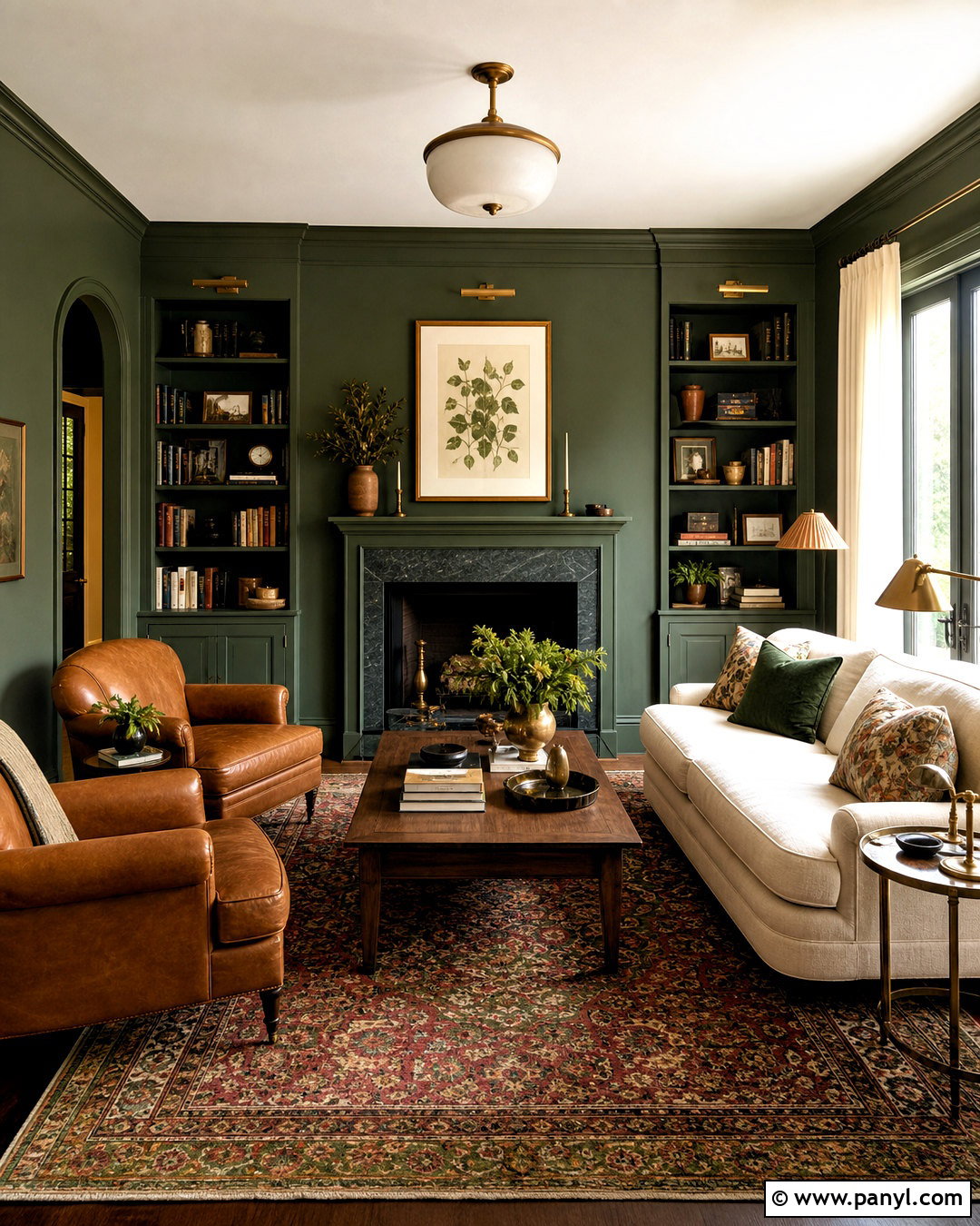 Sherwin-Williams Pewter Green Living Room - 20 sherwin williams living room colors