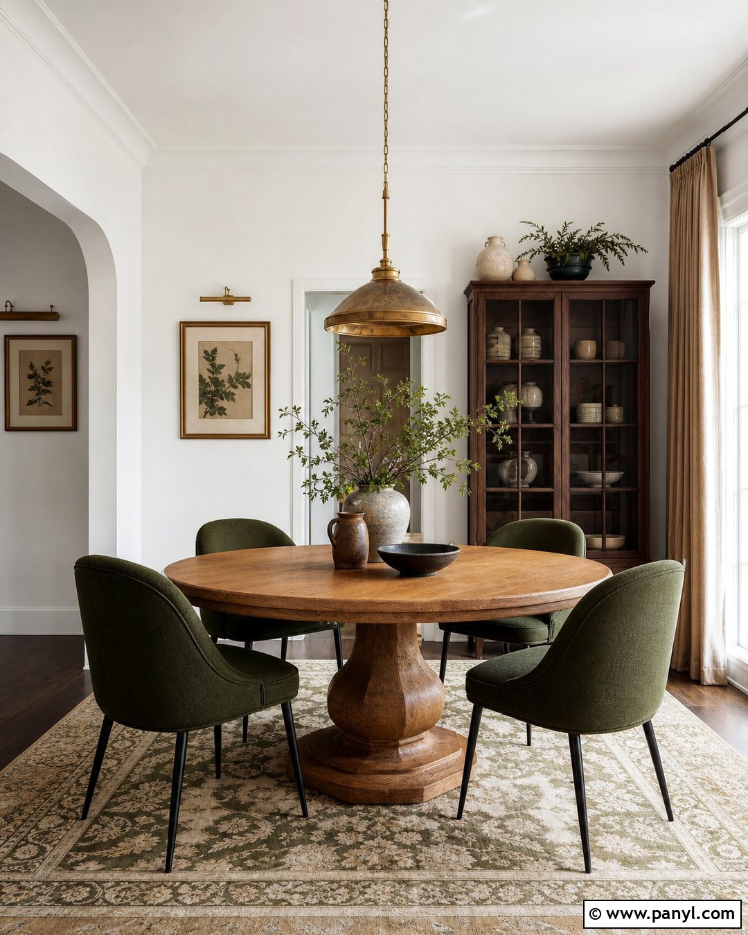 Sherwin Williams Pure White Dining Room With Green Accents - 30 Sherwin Williams Pure White Walls