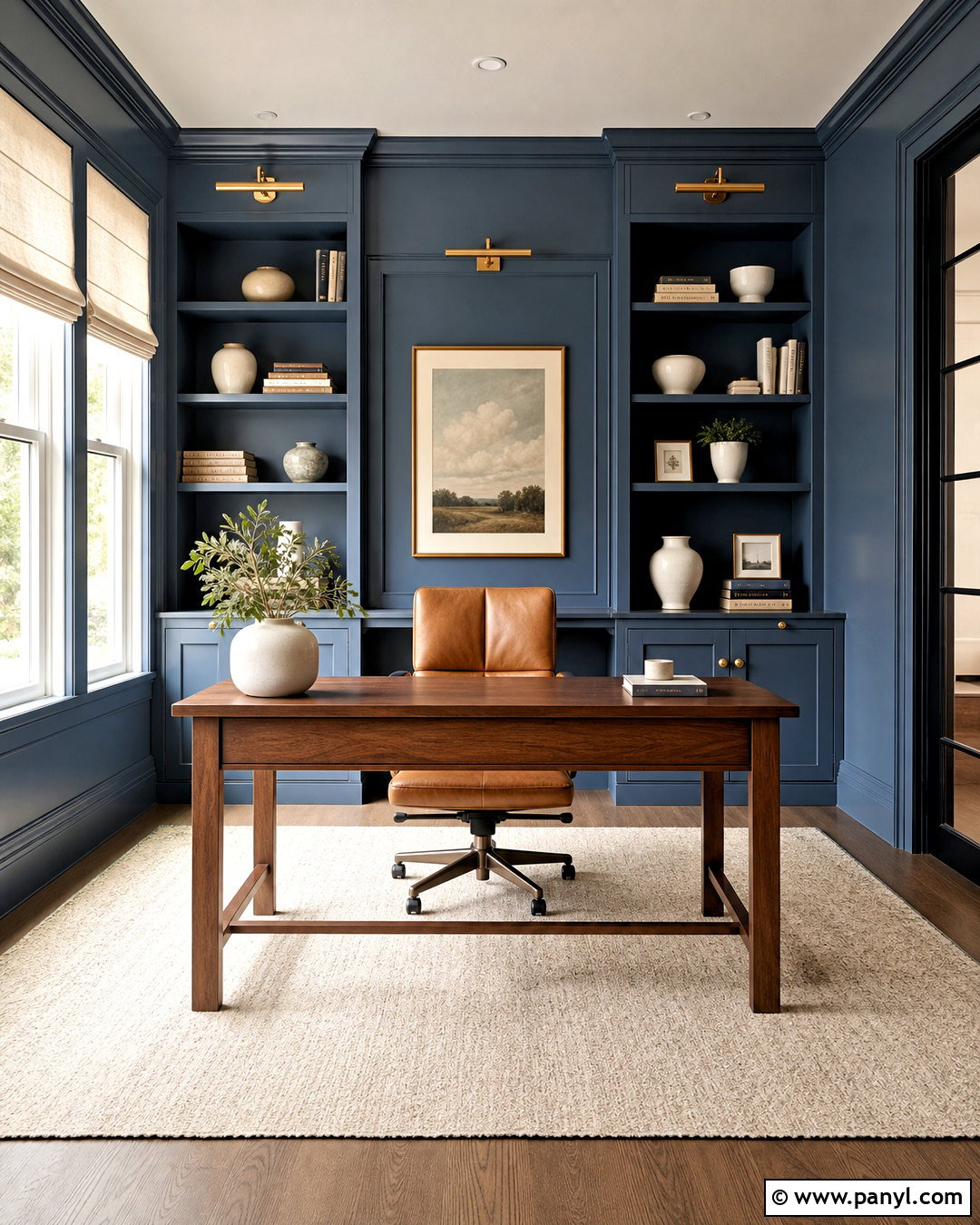 Sherwin Williams Rainstorm Home Office - 20 sherwin williams dark blue ideas