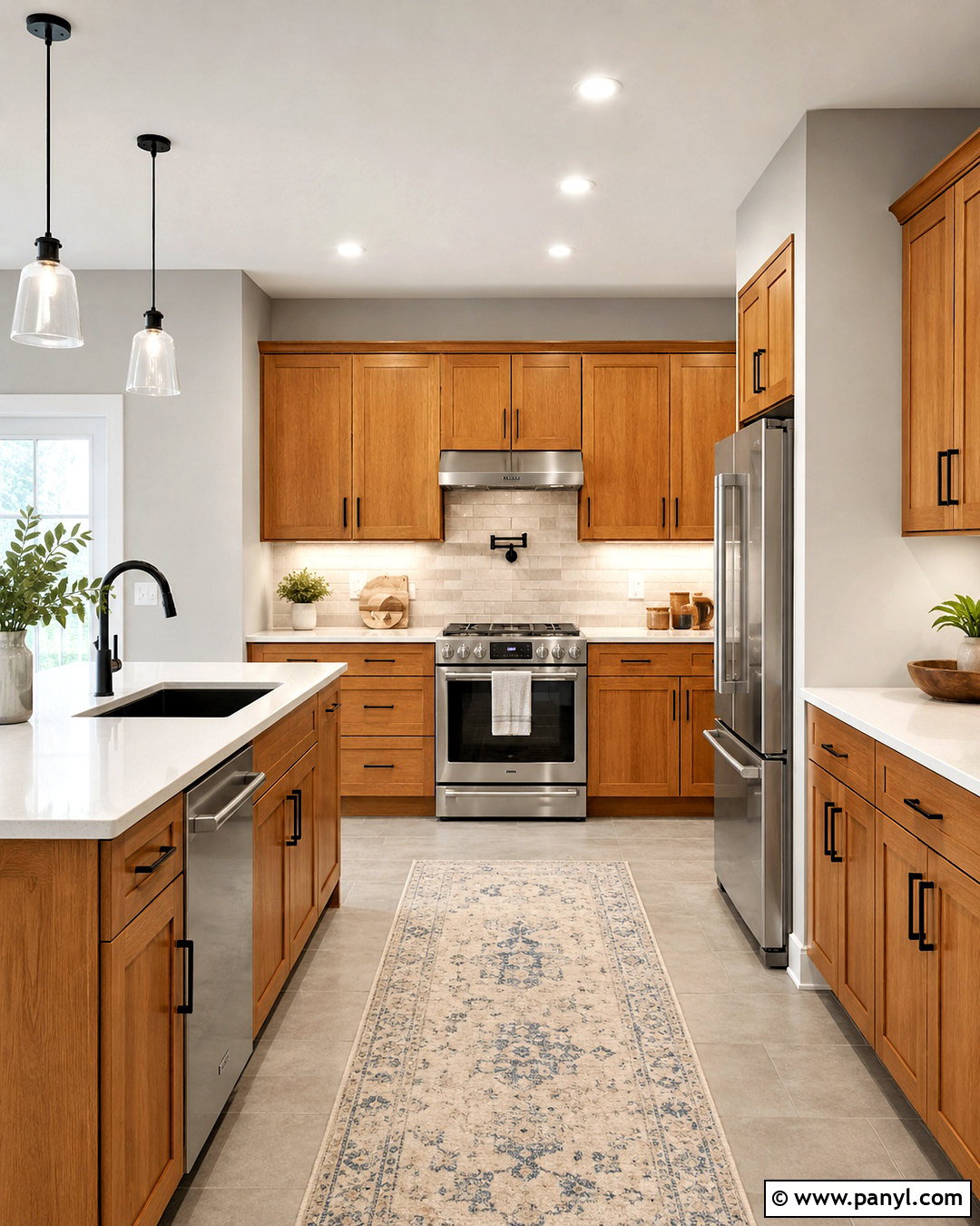 Sherwin-Williams Repose Gray With Honey Oak - 20 paint colors that go with honey oak ideas