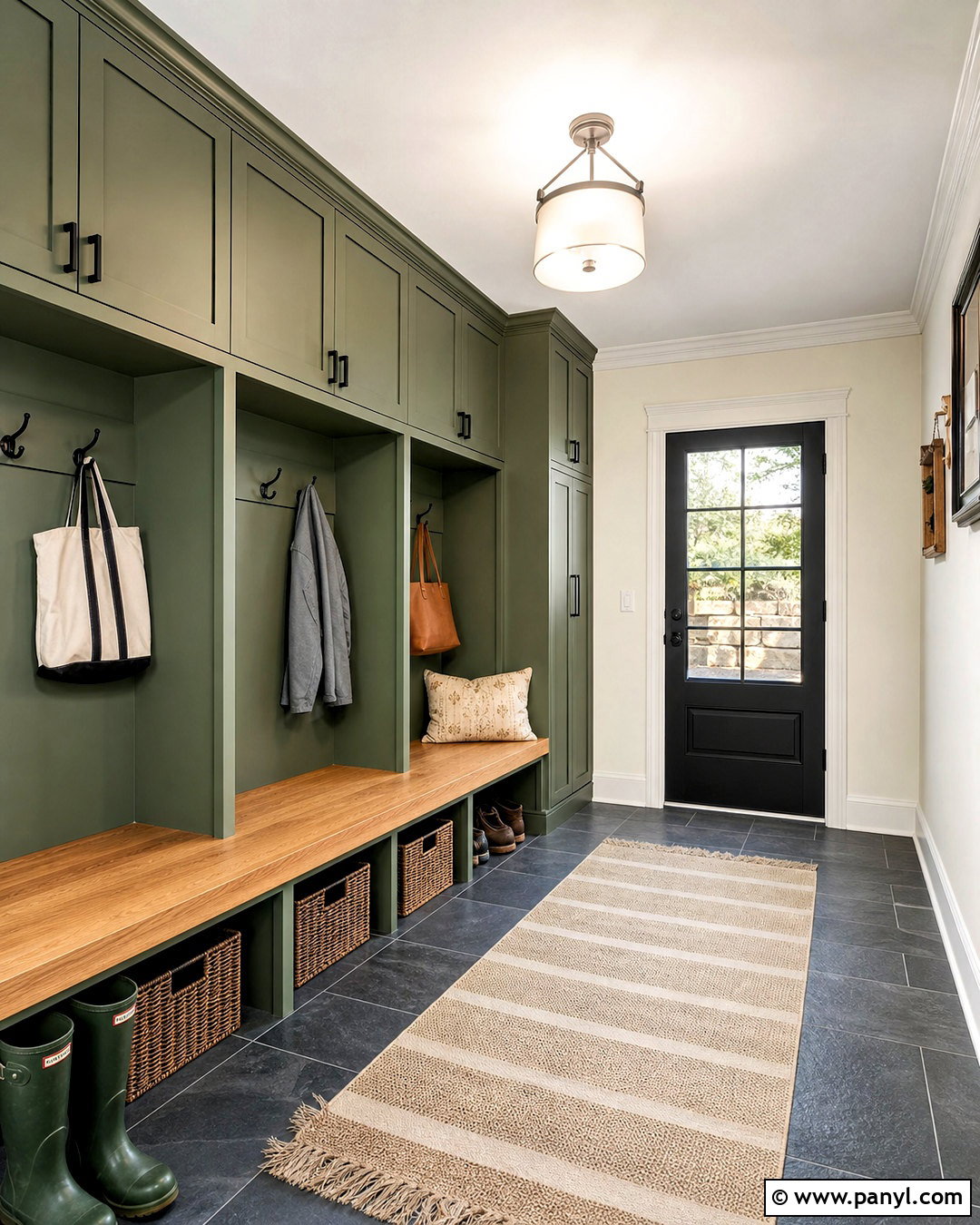 Sherwin-Williams Rosemary Green Mudroom - 20 green paint colors