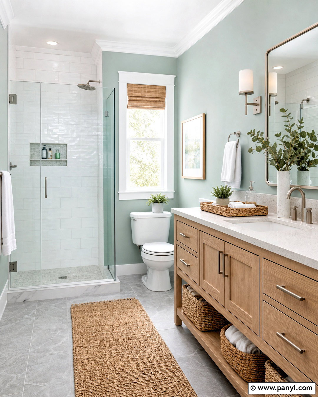 Sherwin-Williams Sea Salt Green Bathroom - 20 green paint colors