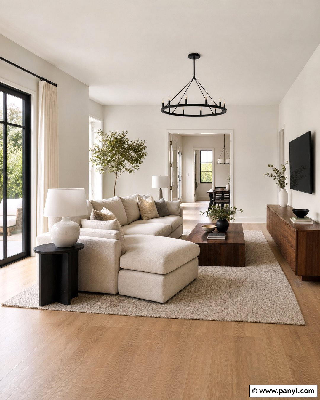 Sherwin-Williams Shoji White SW 7042 - 35 popular white paint colors for walls