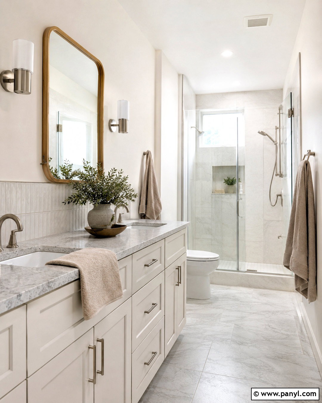 Sherwin-Williams Snowbound Bathroom - 20 neutral white paint colors