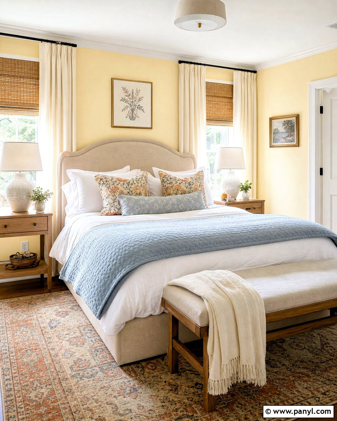 Sherwin-Williams They Call It Mellow Soft Yellow Paint Color - 20 soft yellow paint colors