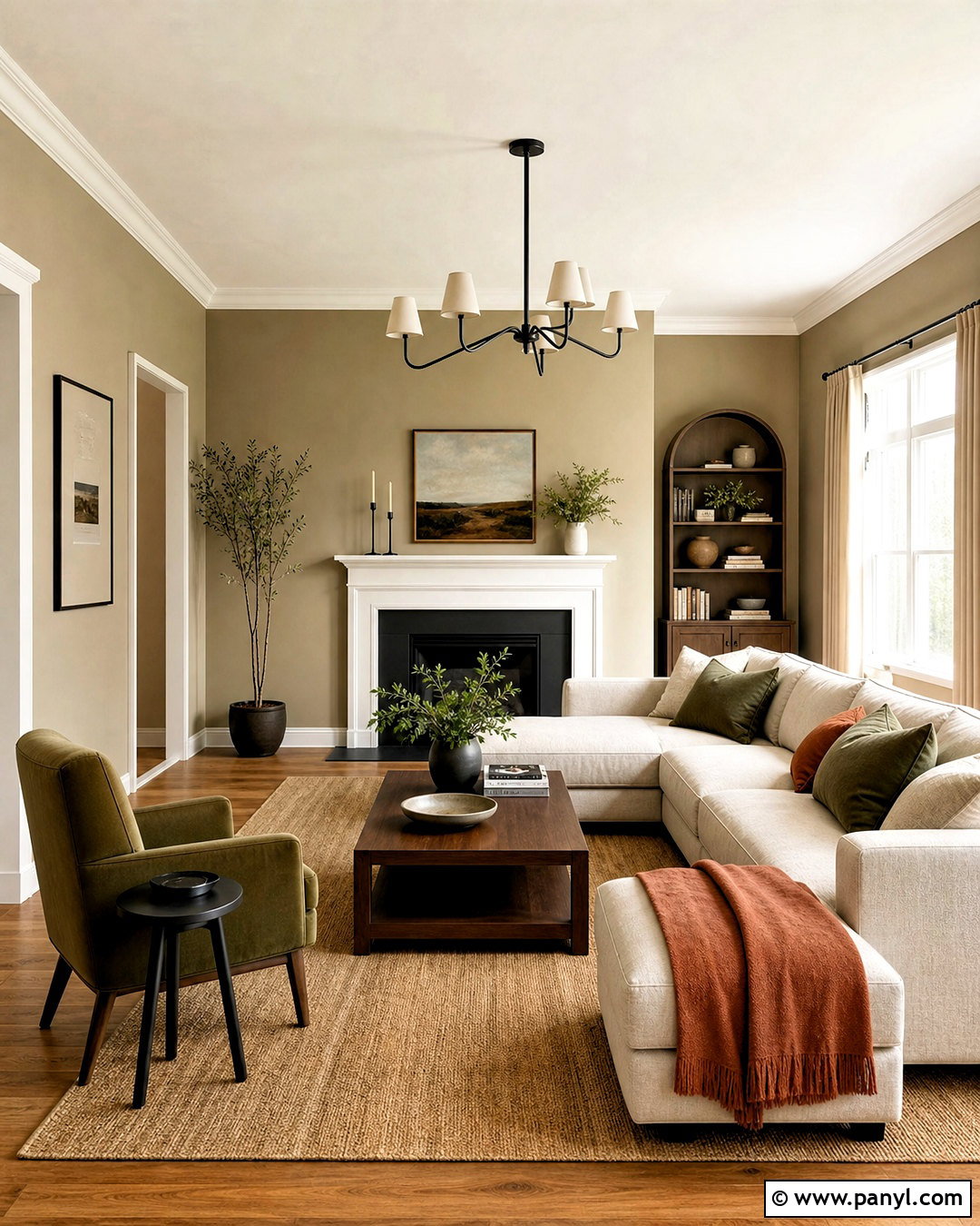 Sherwin-Williams Universal Khaki Living Room - 20 sherwin williams living room colors