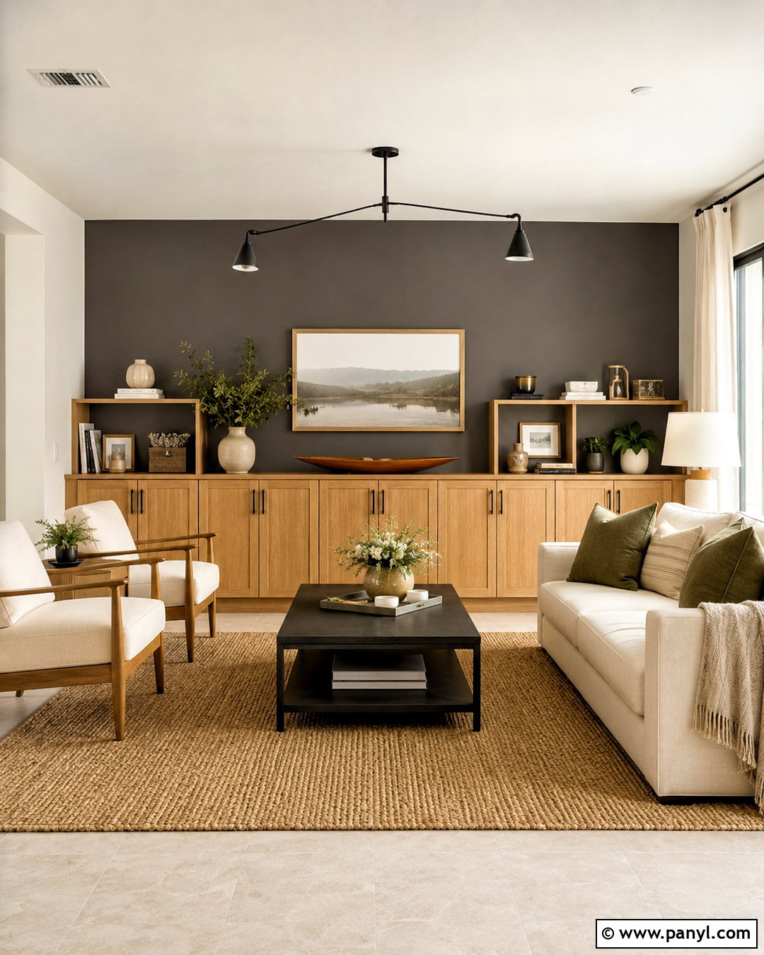 Sherwin-Williams Urbane Bronze With Honey Oak - 20 paint colors that go with honey oak ideas
