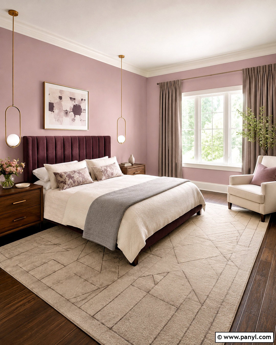 Sherwin-Williams Verbena Bedroom Walls - 20 light pink bedroom walls paint colors