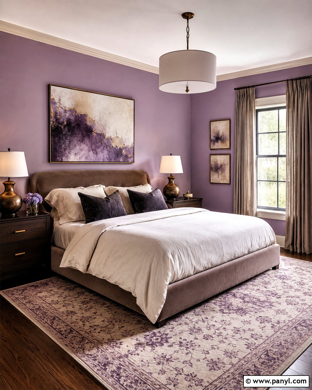 Sherwin-Williams Wallflower SW 6281 - 20 best purple bedroom paint colors