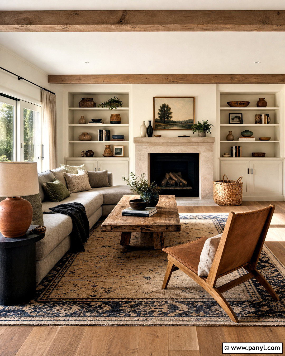 Sherwin-Williams White Duck Living Room - 20 off white paint colors living room ideas