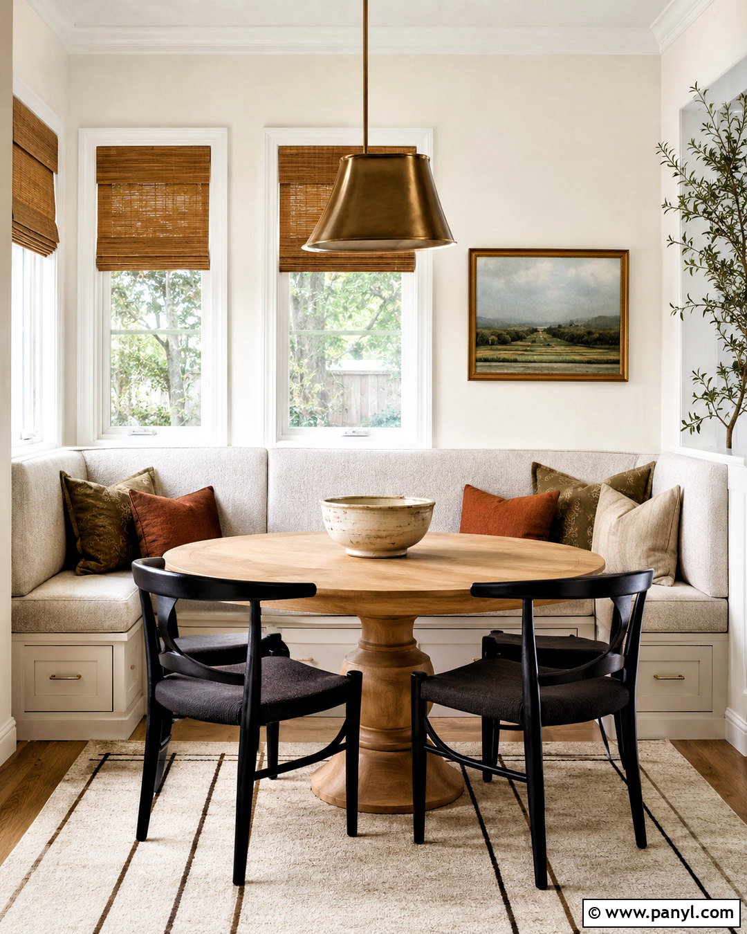 Sherwin-Williams Zurich White Dining Nook - 20 neutral white paint colors