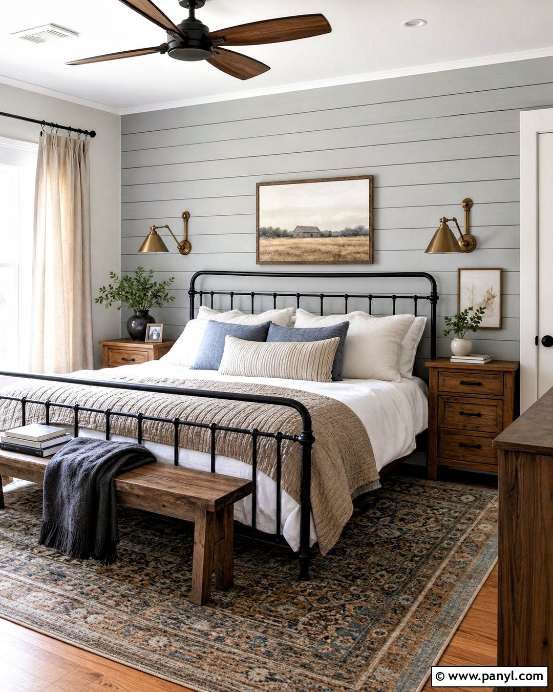 Shiplap Bedroom Headboard Wall - 20 farmhouse shiplap walls