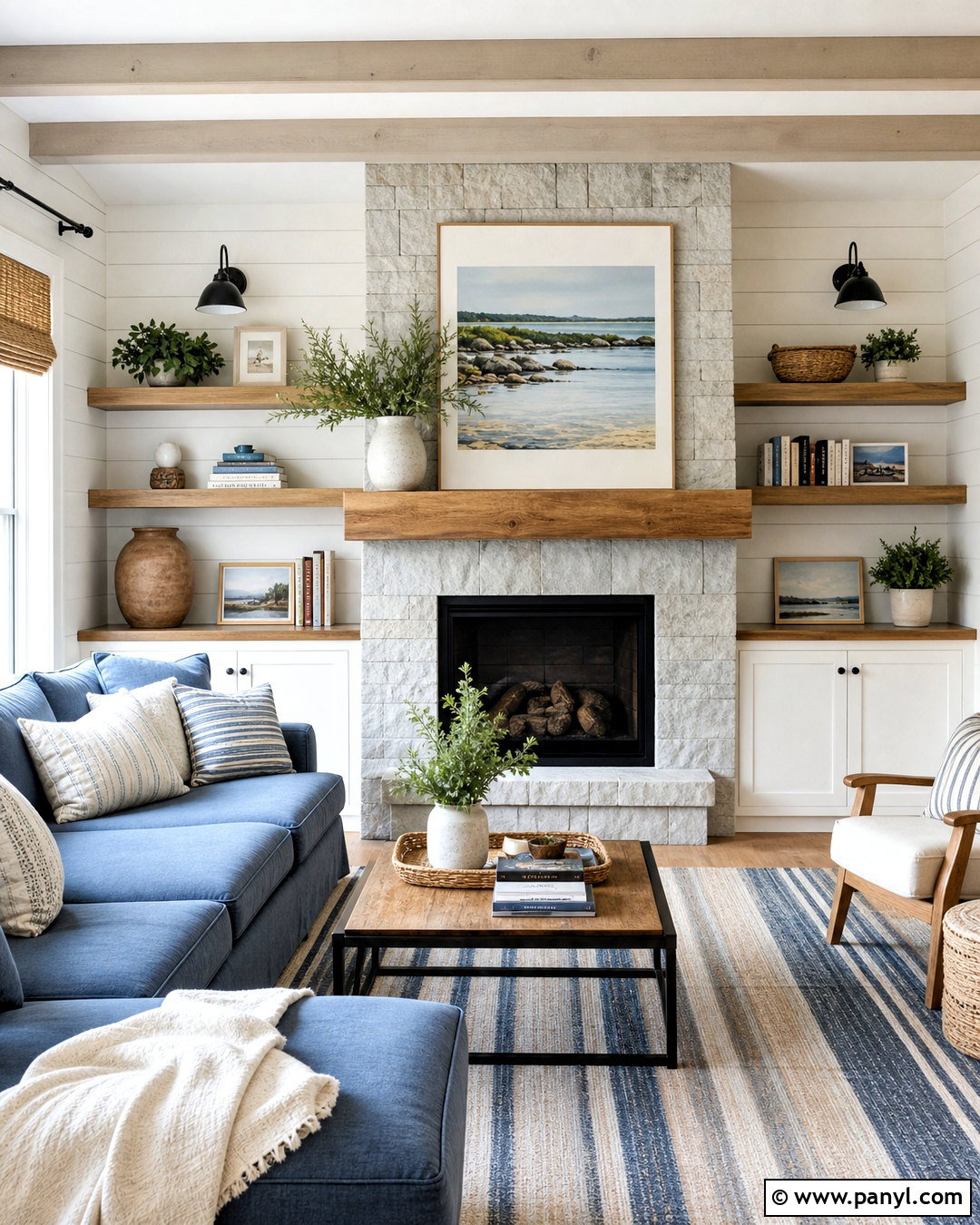 Shiplap Fireplace Side Walls - 20 fireplace side wall ideas