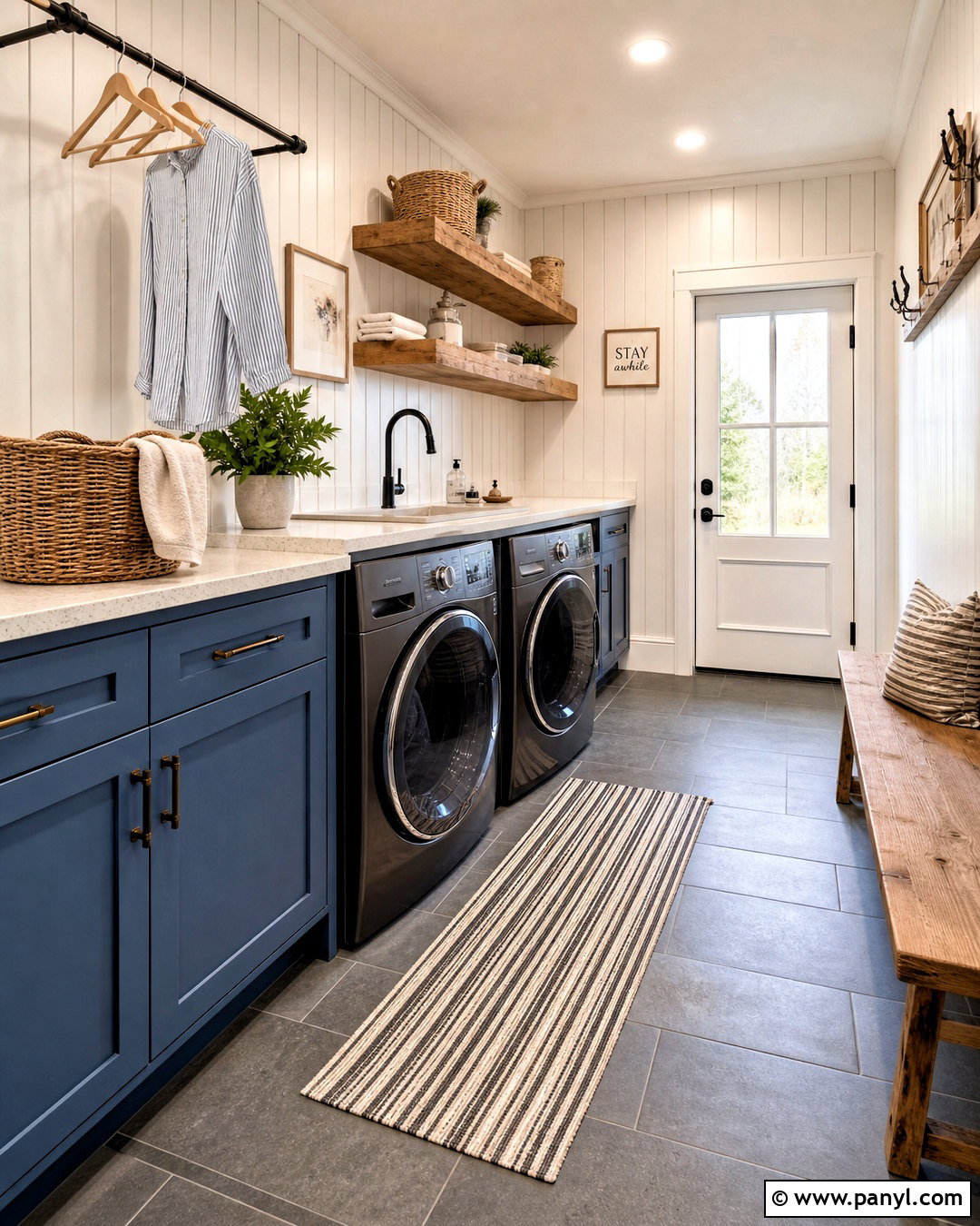 Shiplap Laundry Room Wall - 20 farmhouse shiplap walls
