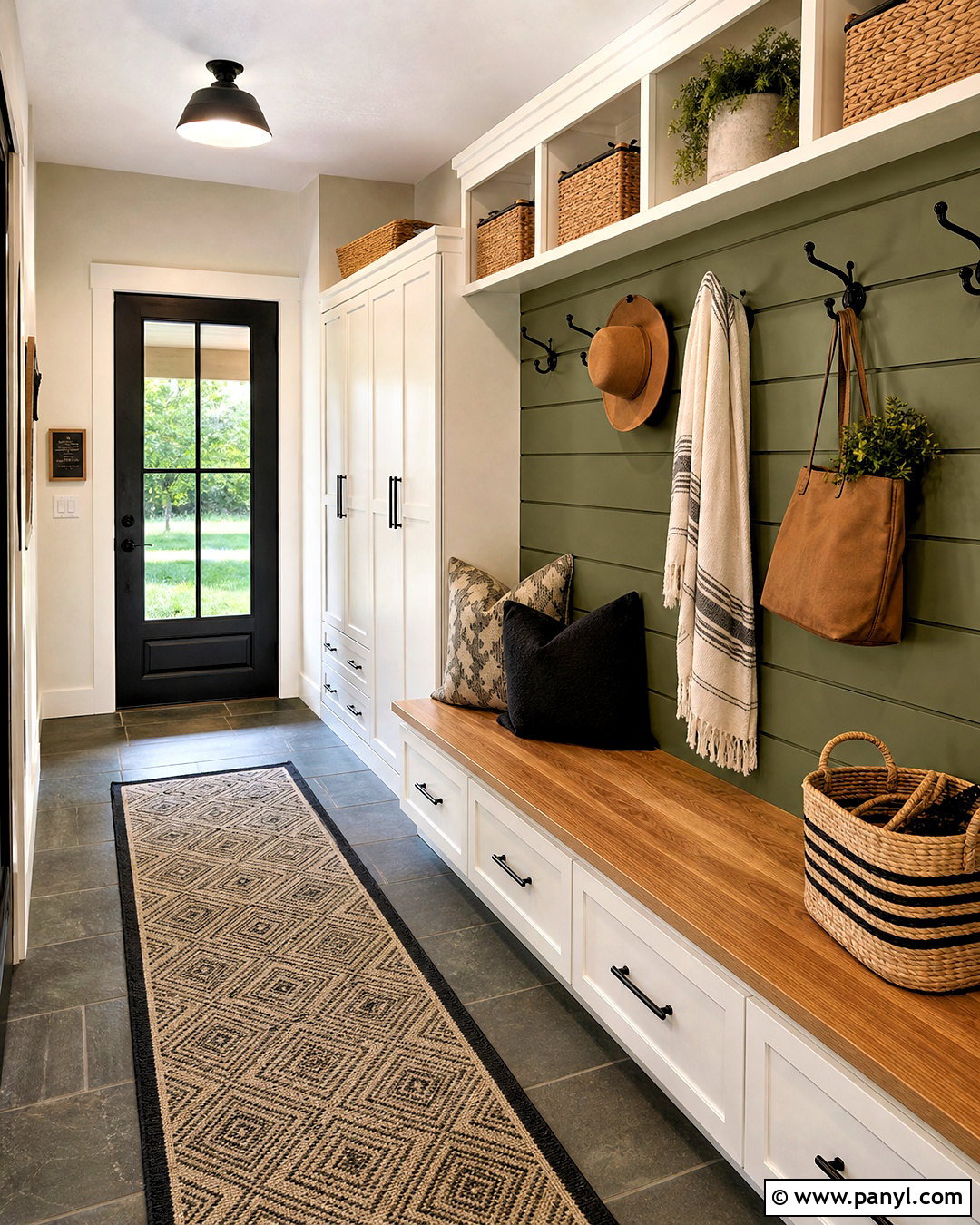 Shiplap Mudroom Wall - 20 farmhouse shiplap walls