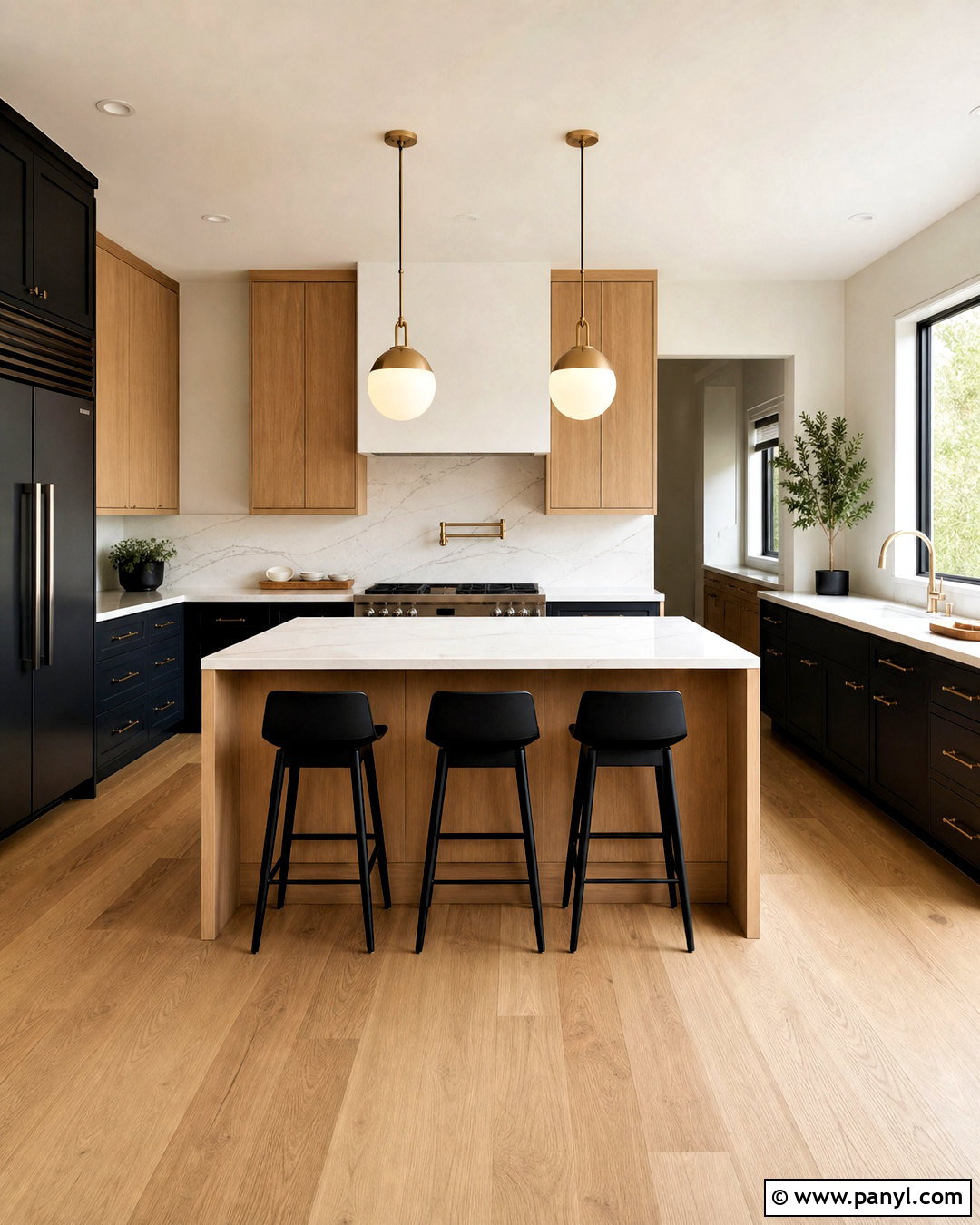 Shoji White And Black Modern Kitchen - 20 shoji white color palette ideas