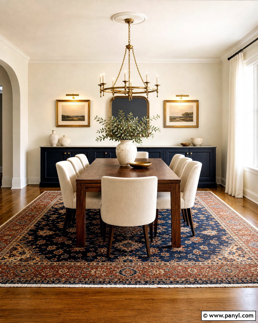 Shoji White And Navy Blue Dining Room - 20 shoji white color palette ideas