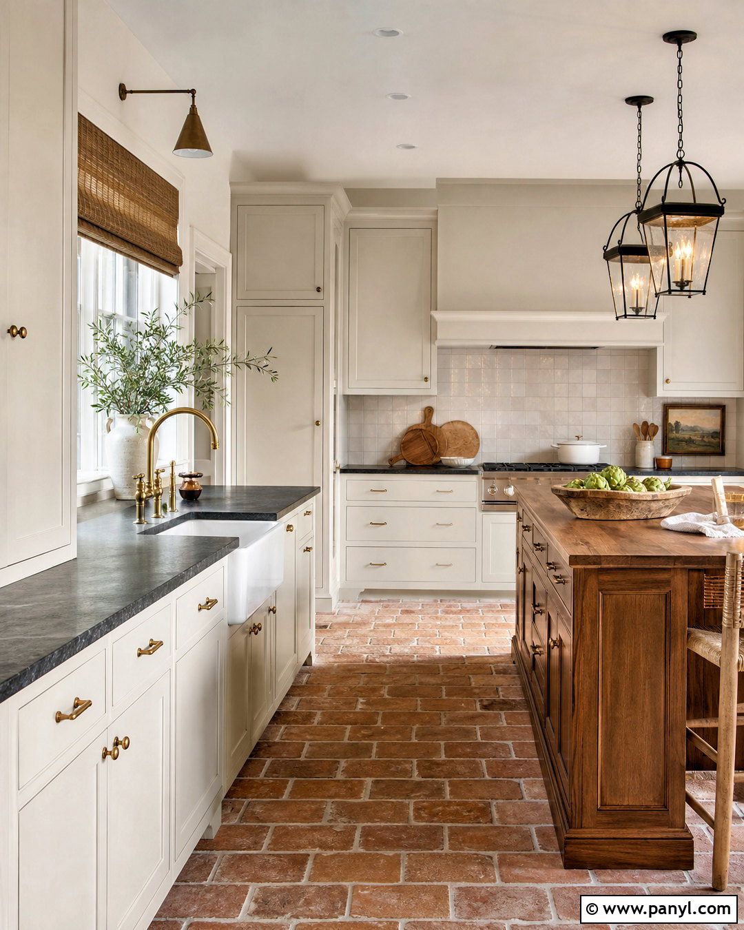 Shoji White Cabinets With Brick Flooring - 20 shoji white sherwin williams cabinets