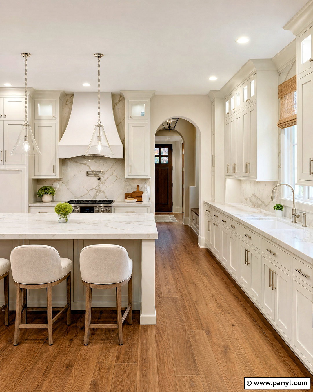 Shoji White Cabinets With Marble Backsplash - 20 shoji white sherwin williams cabinets