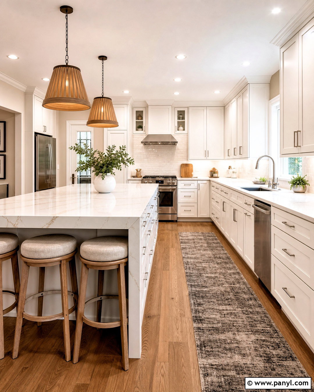 Shoji White Cabinets With Quartz Countertops - 20 shoji white kitchen cabinets