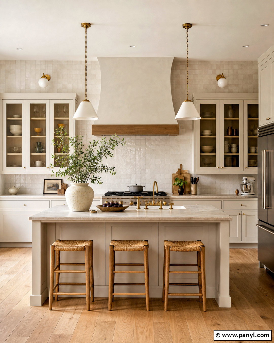 Shoji White Cabinets With Zellige Tile - 20 shoji white kitchen cabinets