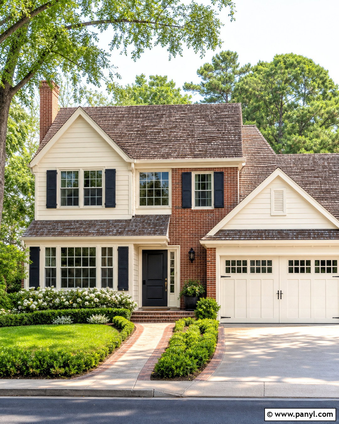 Shoji White Exterior With Red Brick - 20 shoji white sherwin williams exterior ideas