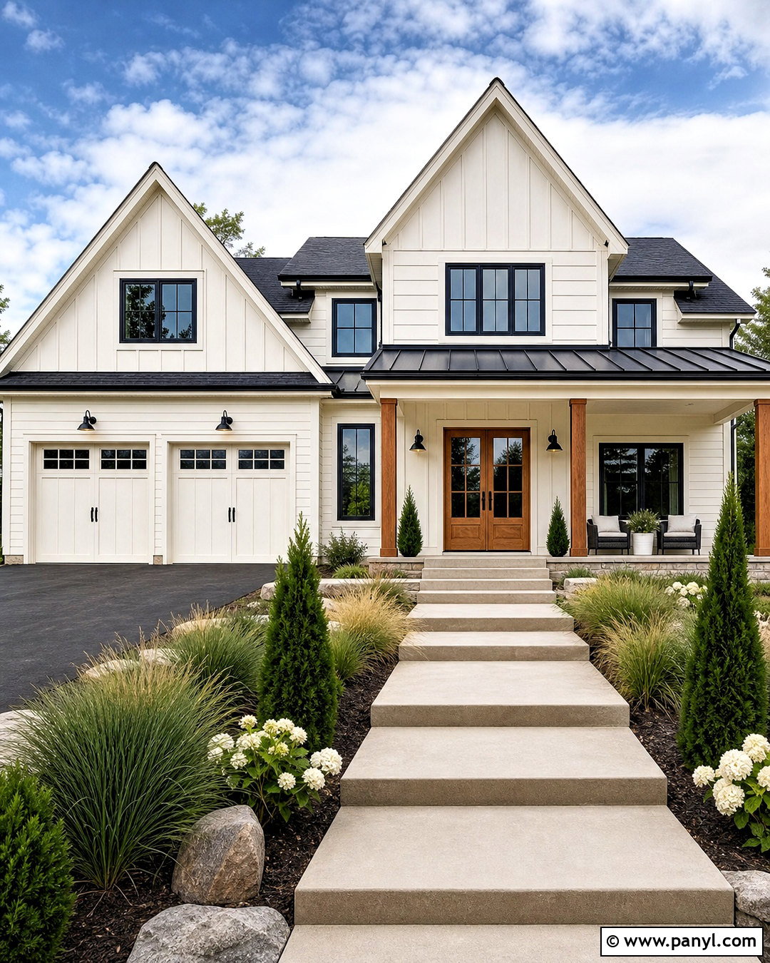 Shoji White Modern Farmhouse Exterior - 20 shoji white sherwin williams exterior ideas