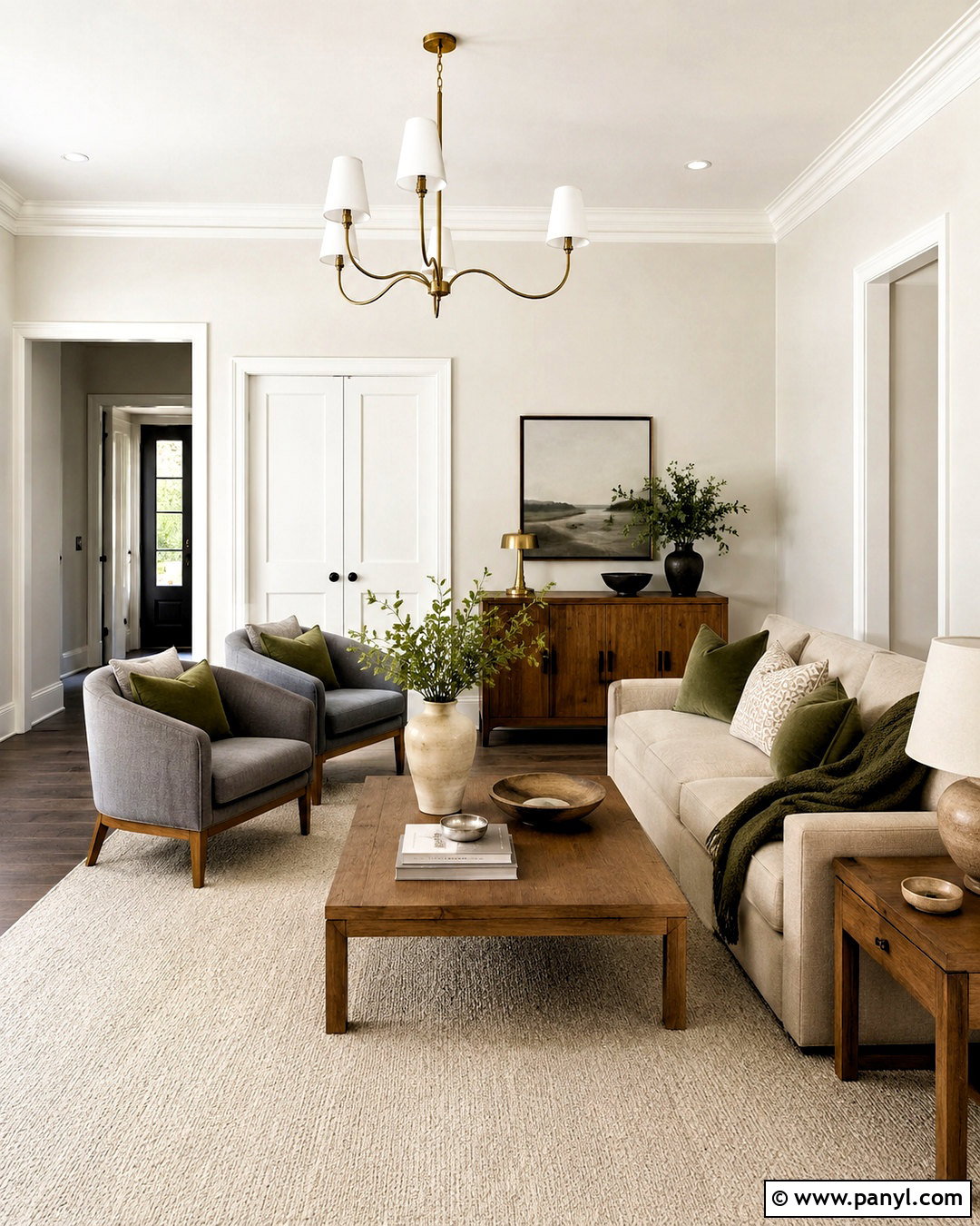 Shoji White Walls With Pure White Trim - 35 Sw Shoji White Walls