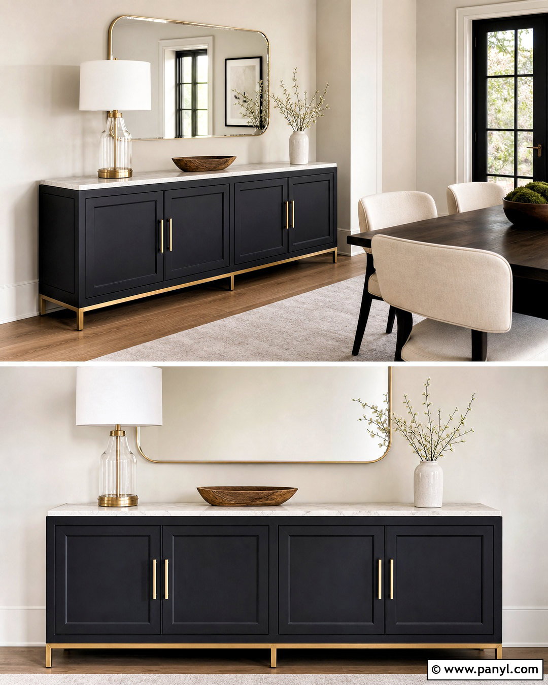Sideboard With Marble Top - 20 sideboard makeover ideas
