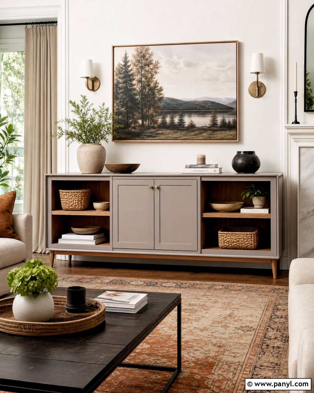 Sideboard With Open Shelves - 20 sideboard makeover ideas