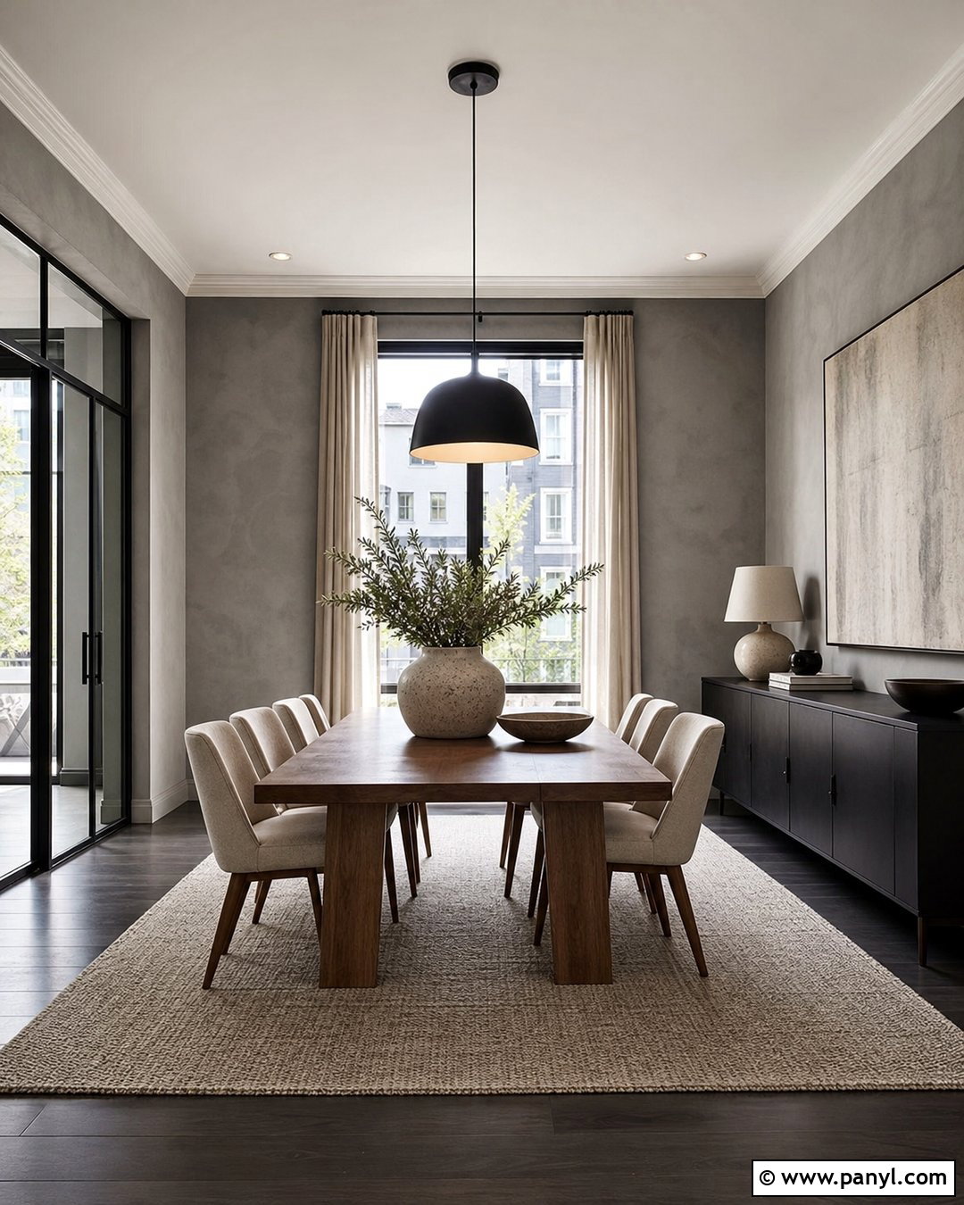 Sidewalk Gray Dining Room - 20 Paint Color That Looks Like Concrete Ideas