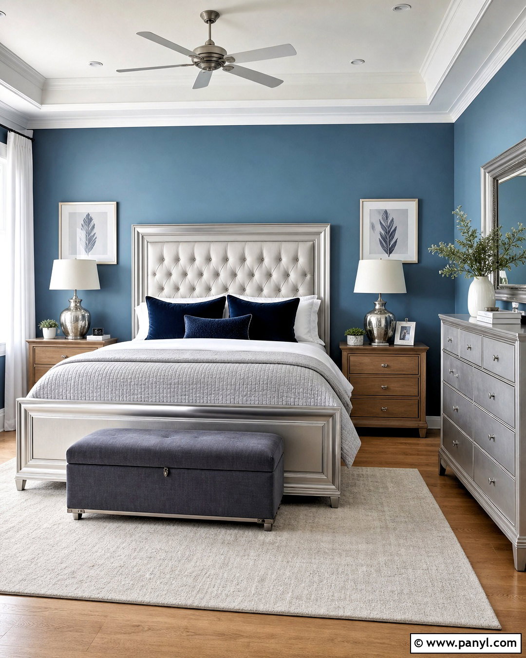 Silver Bed Frame Bedroom - 20 silver furniture ideas