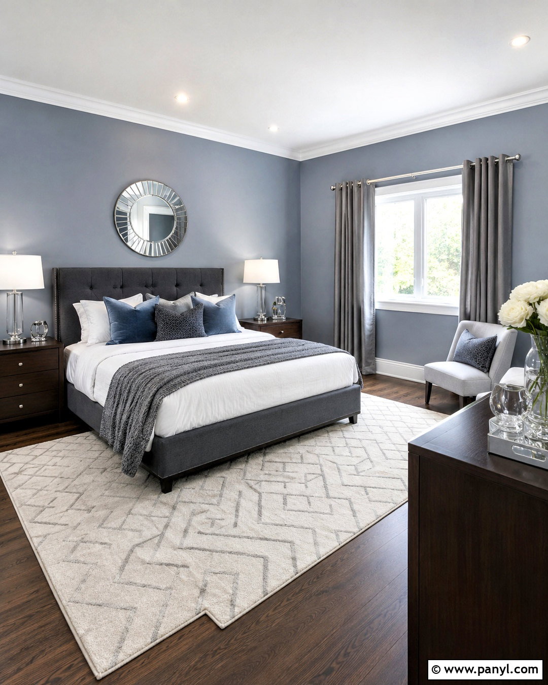 Silver Blue Gray Bedroom - 20 blue gray bedroom colors