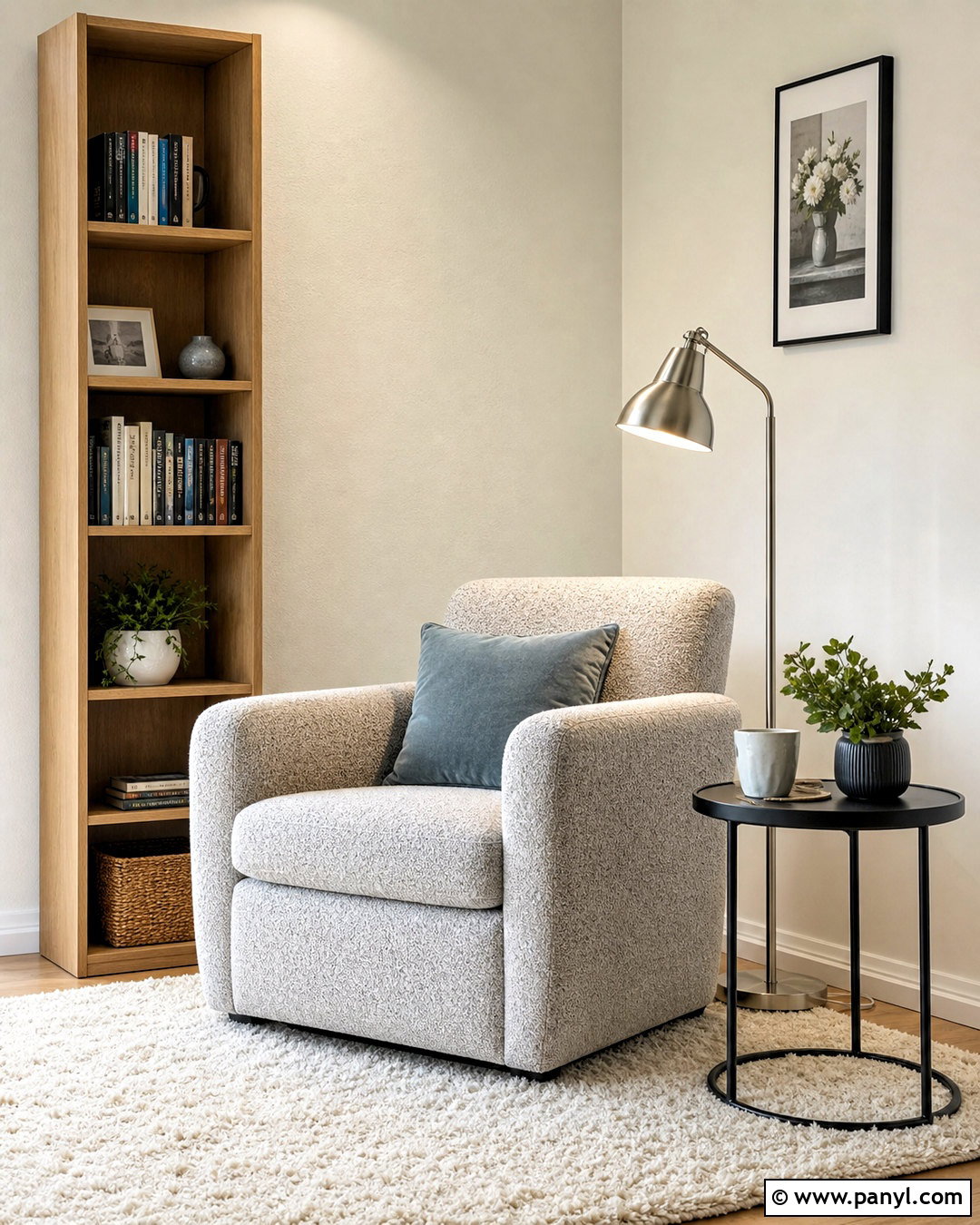 Silver Boucle Reading Nook - 20 silver texture ideas