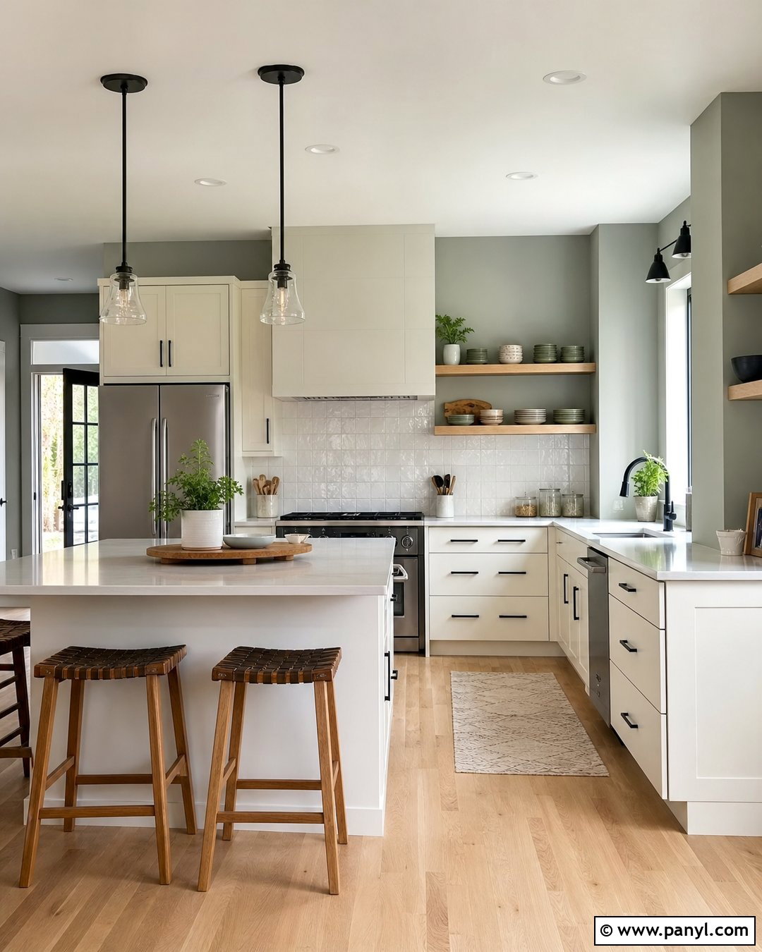 Silver City Kitchen - 20 Popular Gray Wall Colors