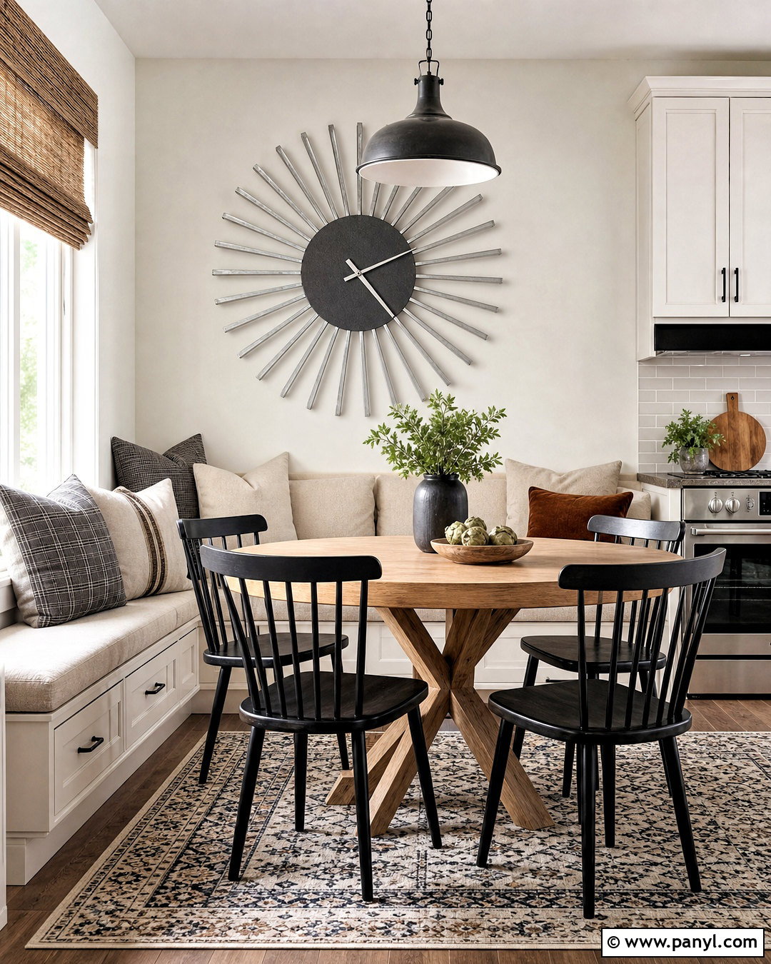 Silver Clock Wall Art Kitchen Nook - 20 silver wall art ideas