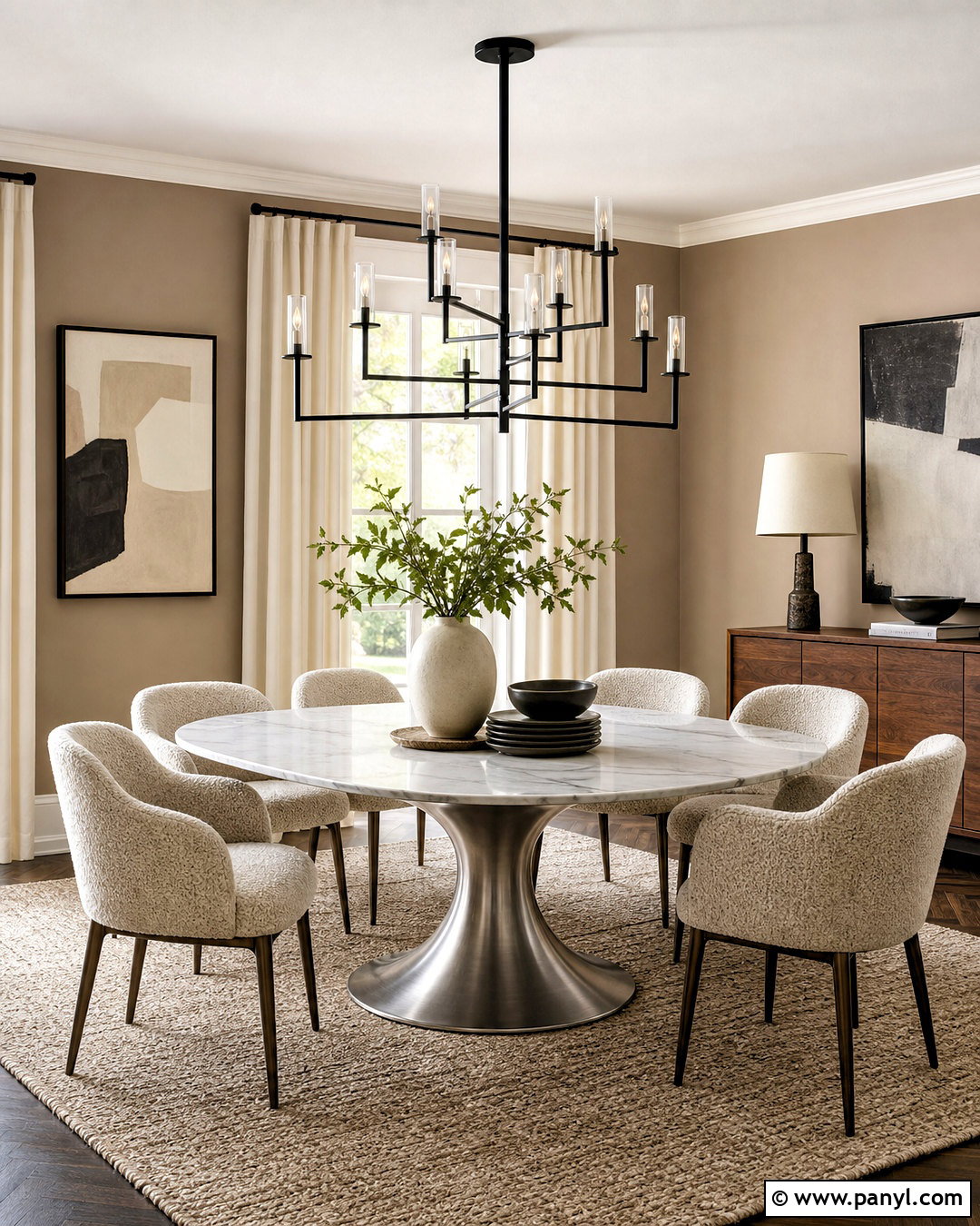 Silver Dining Table Room - 20 silver furniture ideas
