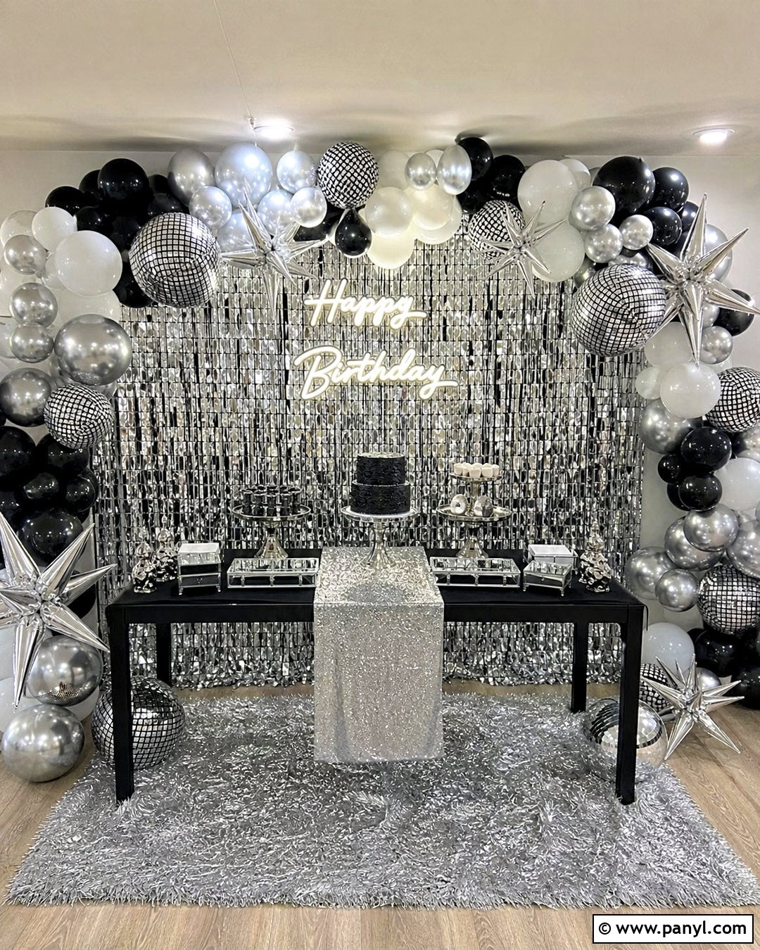 20 Foil Curtain Backdrop Ideas Birthday Ideas: Party Sparkle