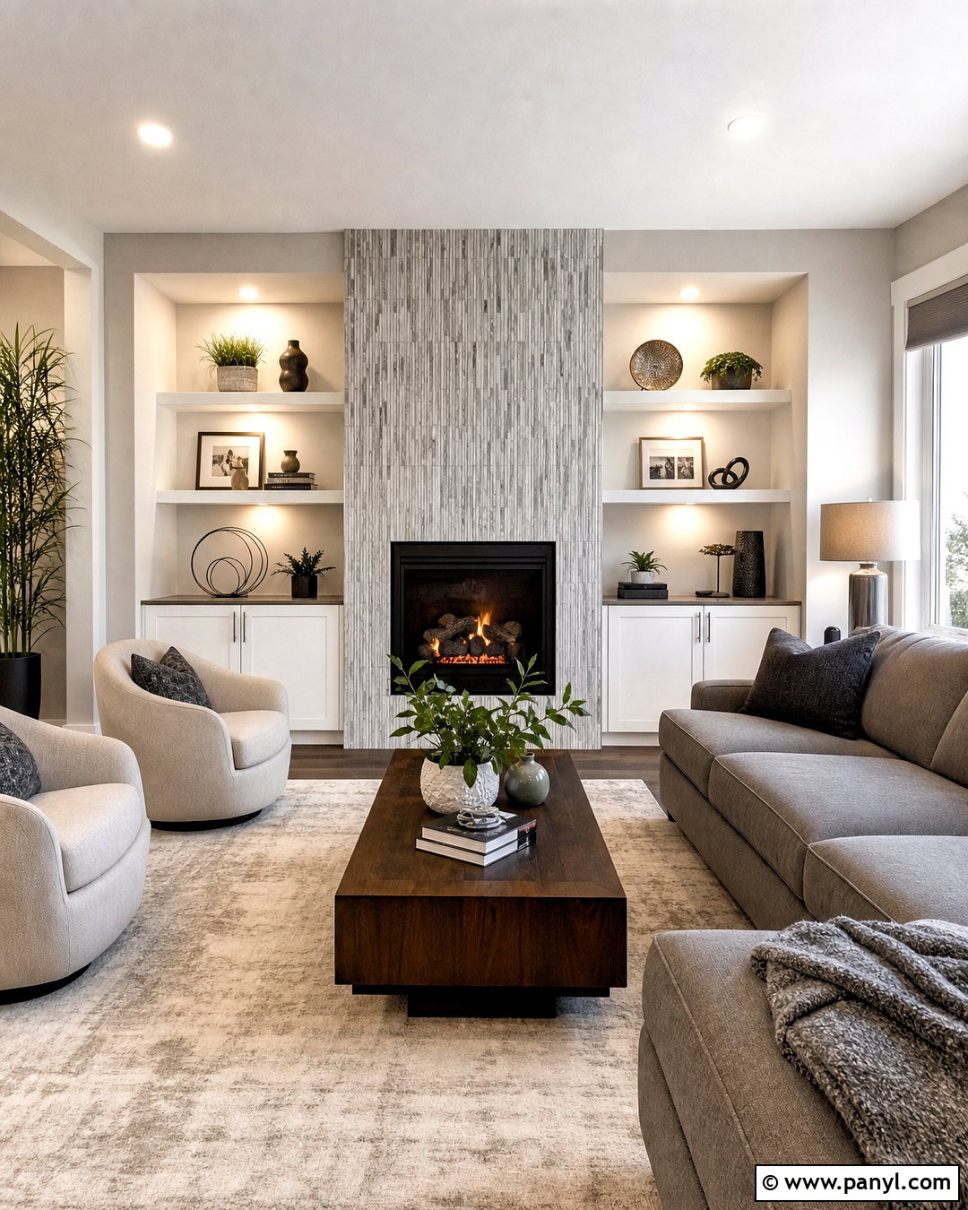 Silver Fireplace Living Room - 20 silver interior design ideas