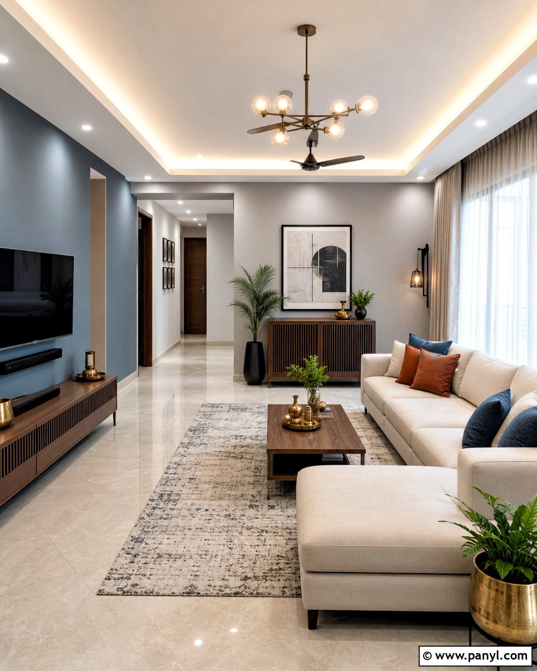 Silver Gray And Steel Blue Hall Paint - 20 hall colour paint living rooms indian ideas