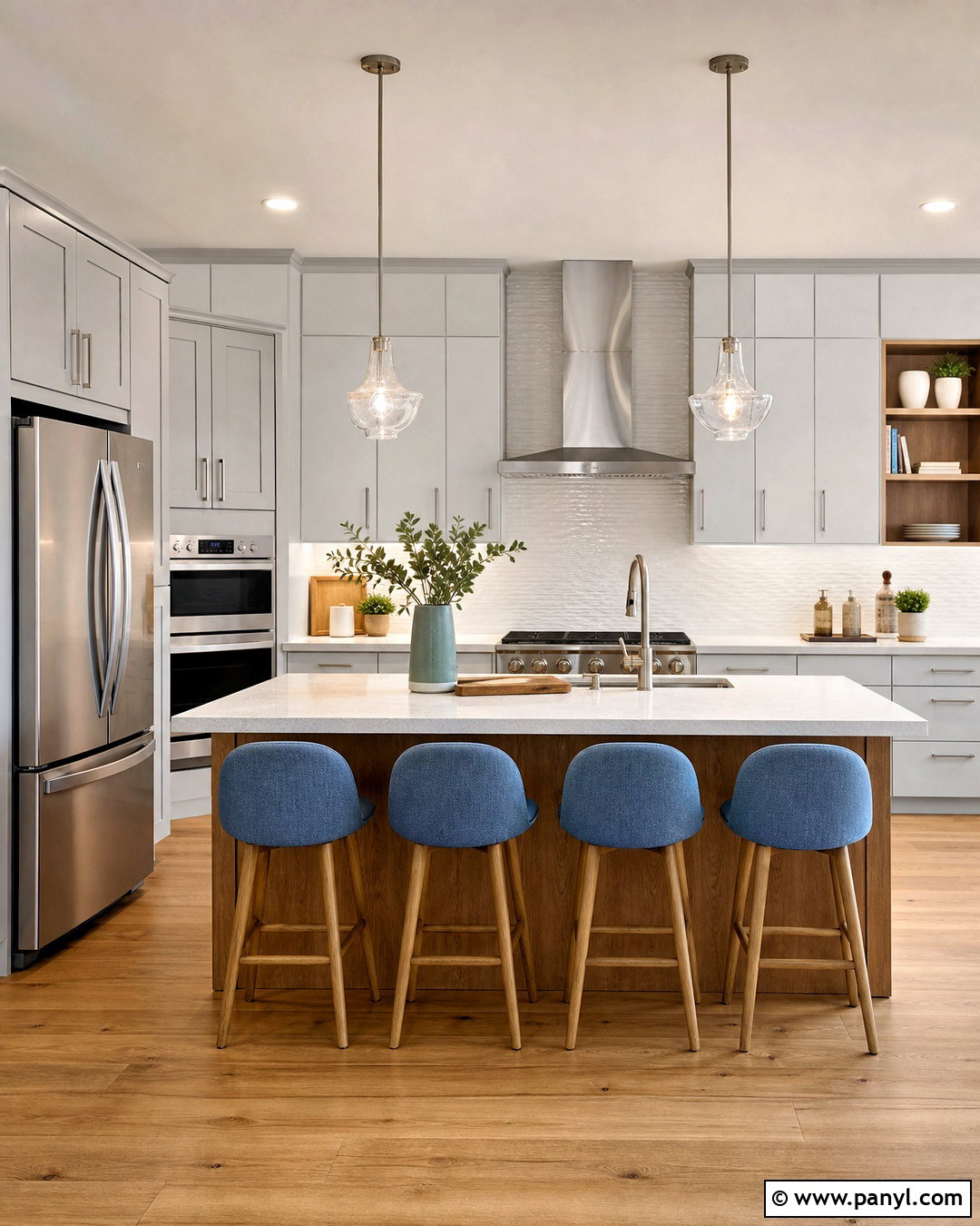 Silver Gray Kitchen - 20 silver interior design ideas