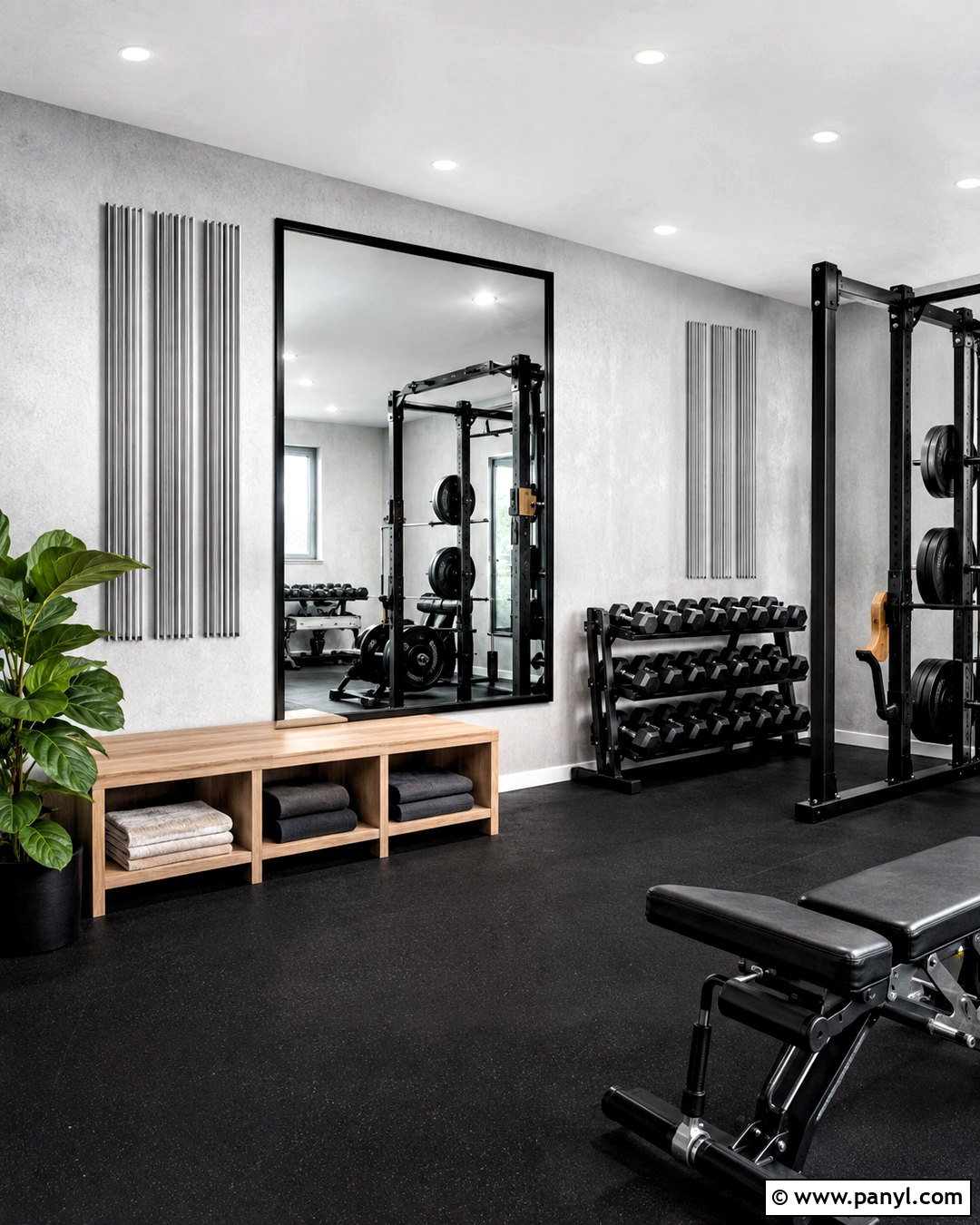 Silver Home Gym Wall - 35 silver wall ideas