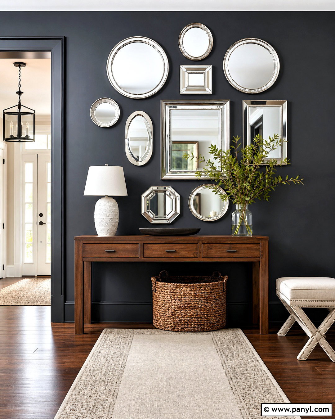 Silver Mirror Wall Art Entryway - 20 silver wall art ideas