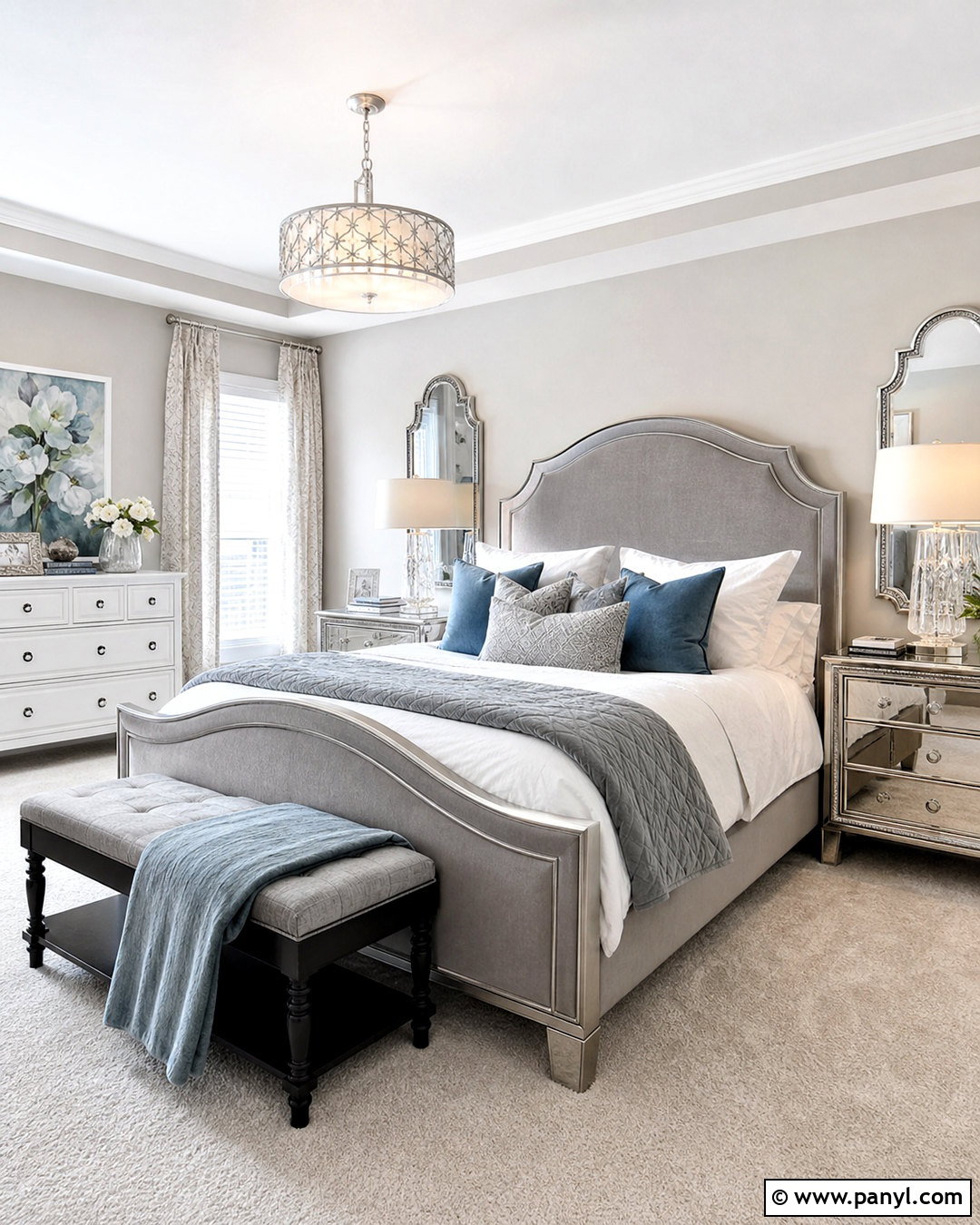 Silver Mirrored Bedroom - 20 silver interior design ideas