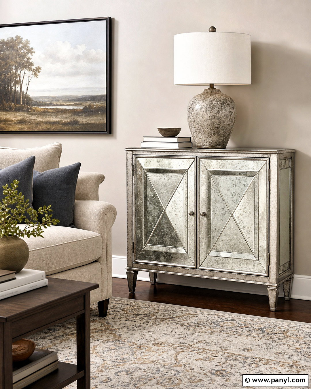 Silver Mirrored Cabinet - 20 silver furniture ideas