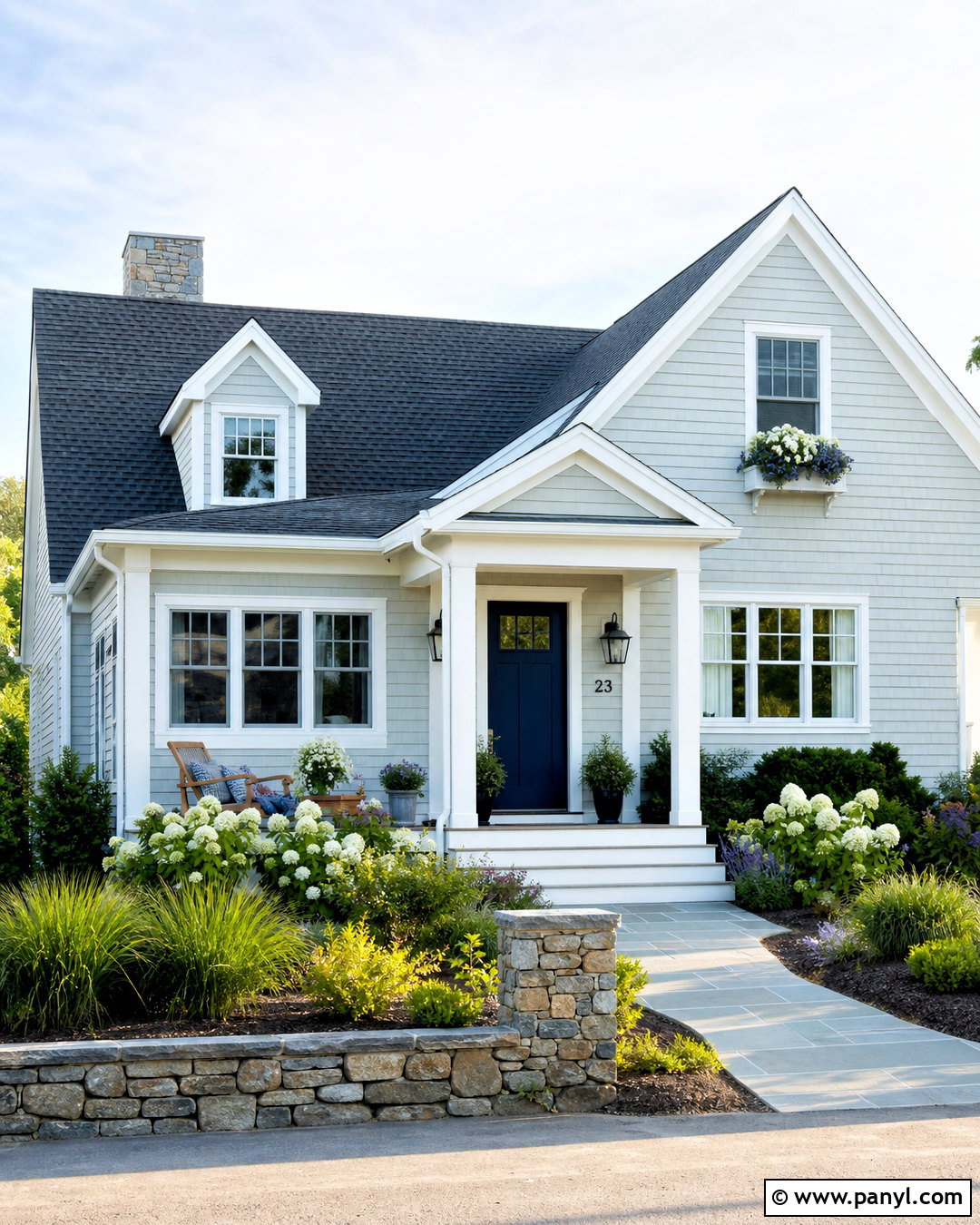 Silver Mist BM Coastal Exterior - 20 silver mist bm ideas